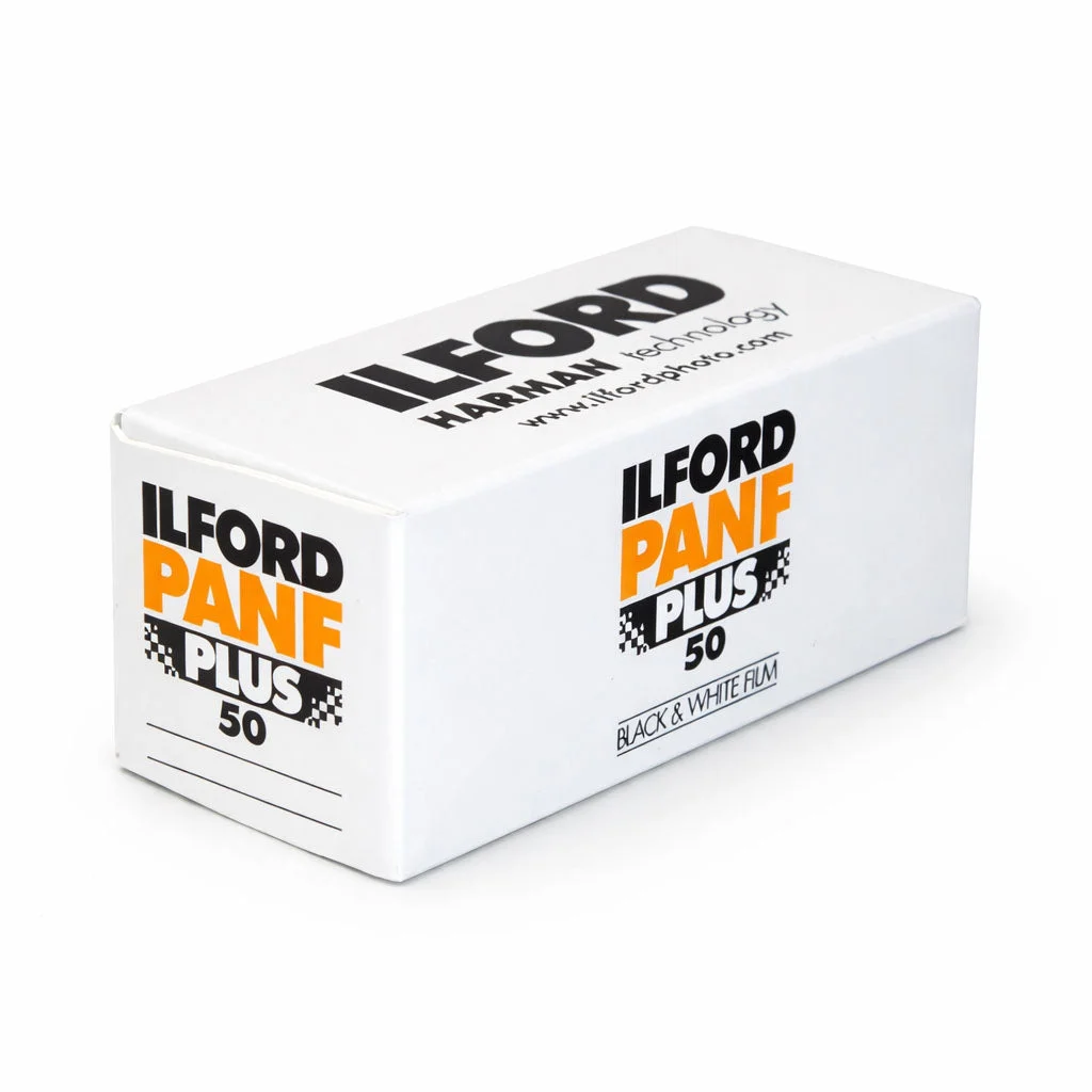 120 BW Film Ilford Pan F 50 (Single Roll)