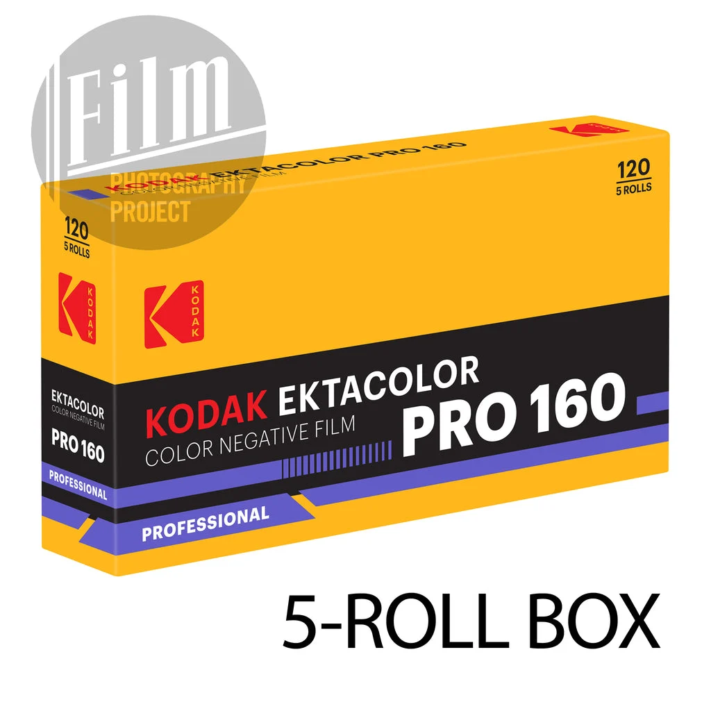 120 Color Film - Kodak Ektacolor Pro 160 (5-Roll Pro Pack)