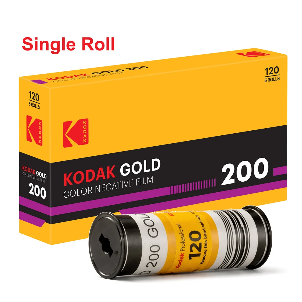 120 Color Film - Kodak Gold 200 (Single Roll)