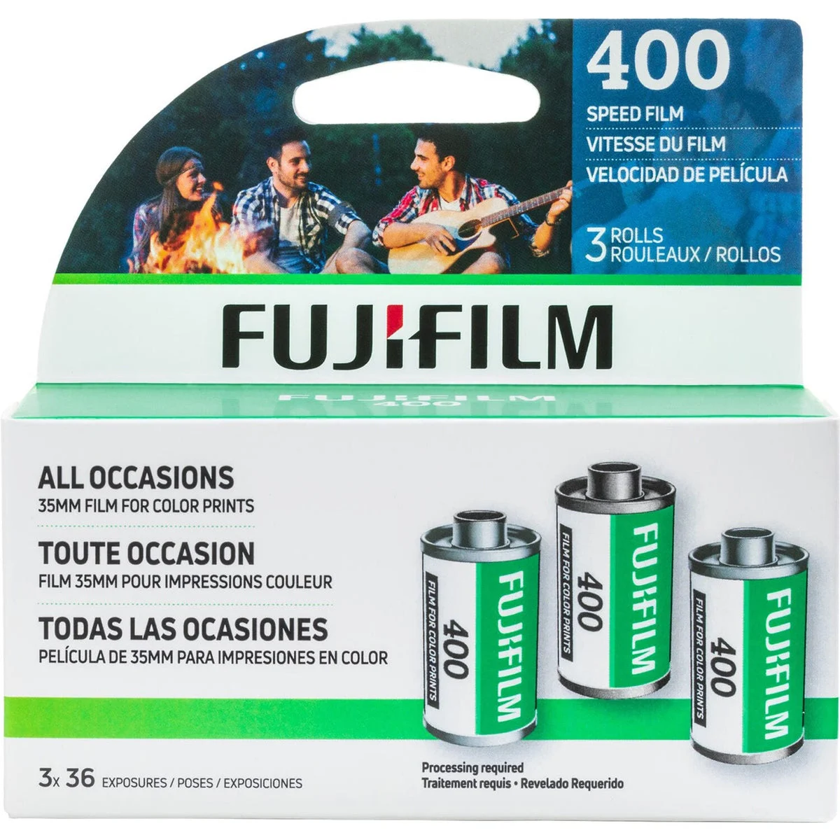 3 Pack Fujifilm 400 ASA 135/36 exp