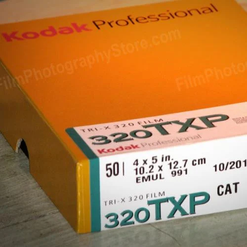 4x5 Sheet Film - Kodak Tri-X 320 (50 Sheets)