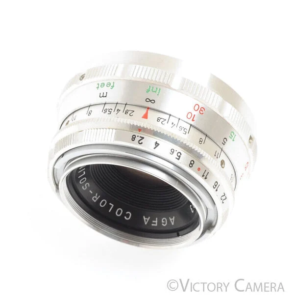 Agfa Color-Solinar 50mm f2.8 Standard Lens for Ambi Silette -Clean in Bubble- [EXC+]