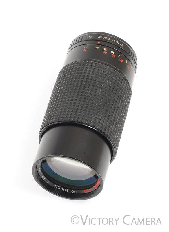 Albinar ADG 80-200mm F3.9 MC Macro Telephoto Zoom Lens for Pentax K Mount [EXC]