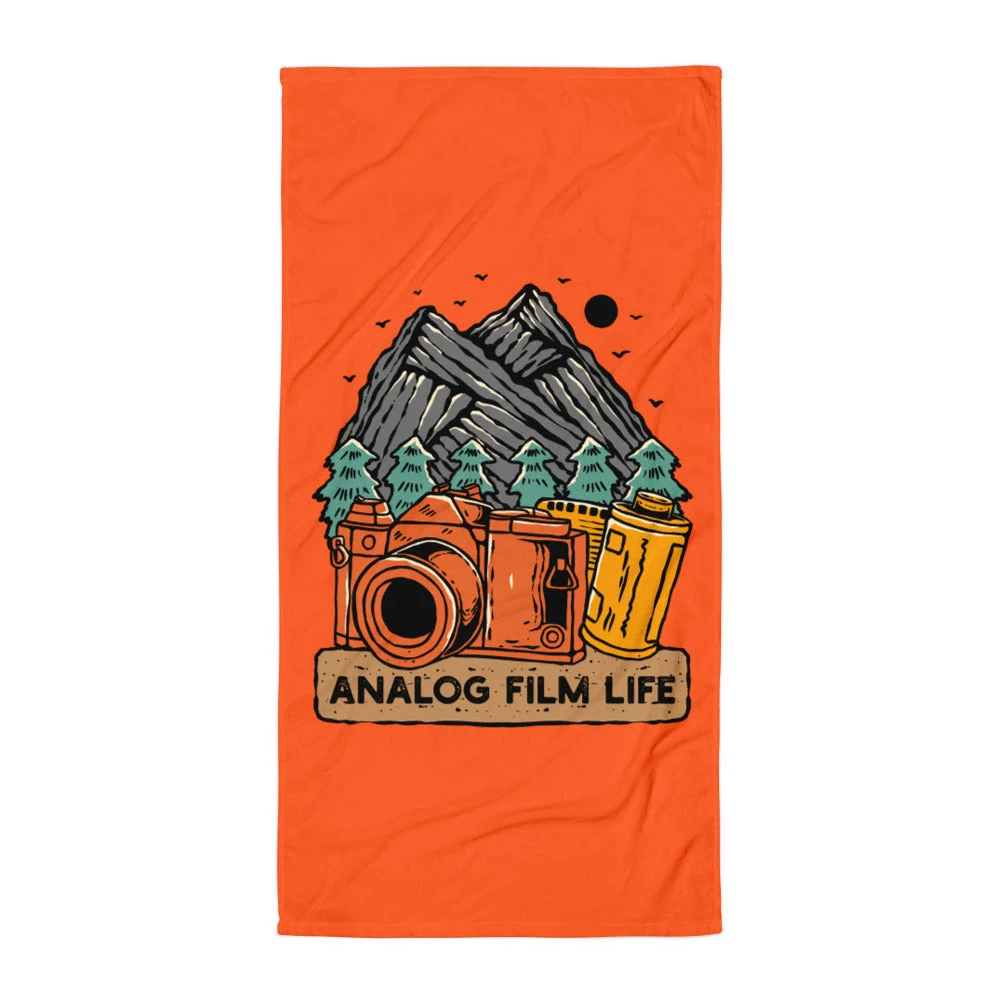 Analog Film Life Mountain Towel