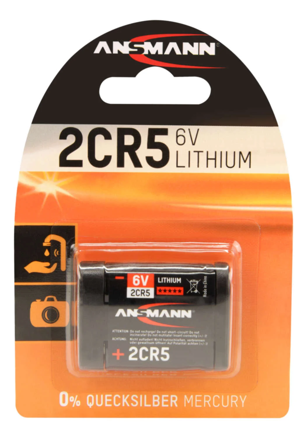 Ansmann 2CR5 Lithium 6V Battery - single