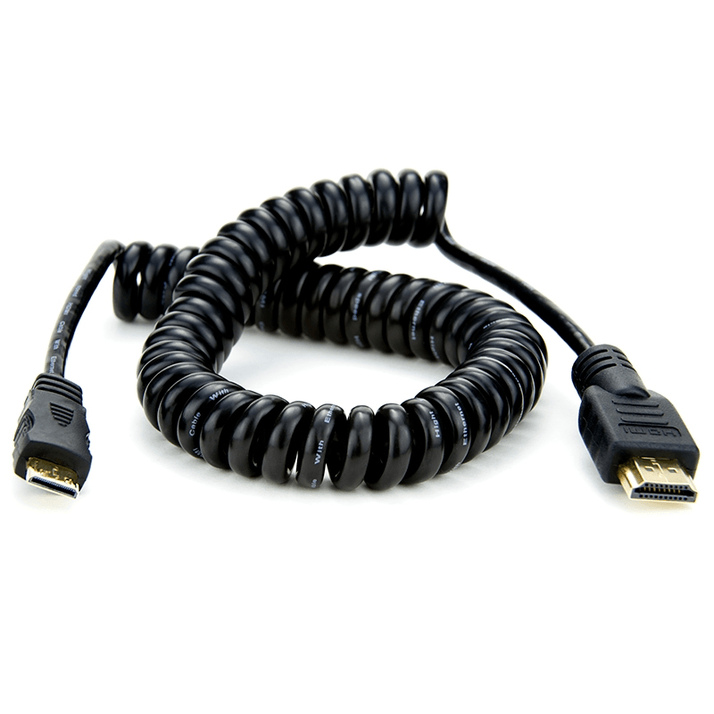 Atomos ATOMCAB009 Coiled Full HDMI to Mini HDMI Cable (50-65cm)
