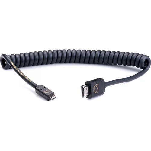 Atomos AtomFLEX HDMI (Type-A) Male to Micro-HDMI (Type-D) Male Coiled Cable (16 to 32")