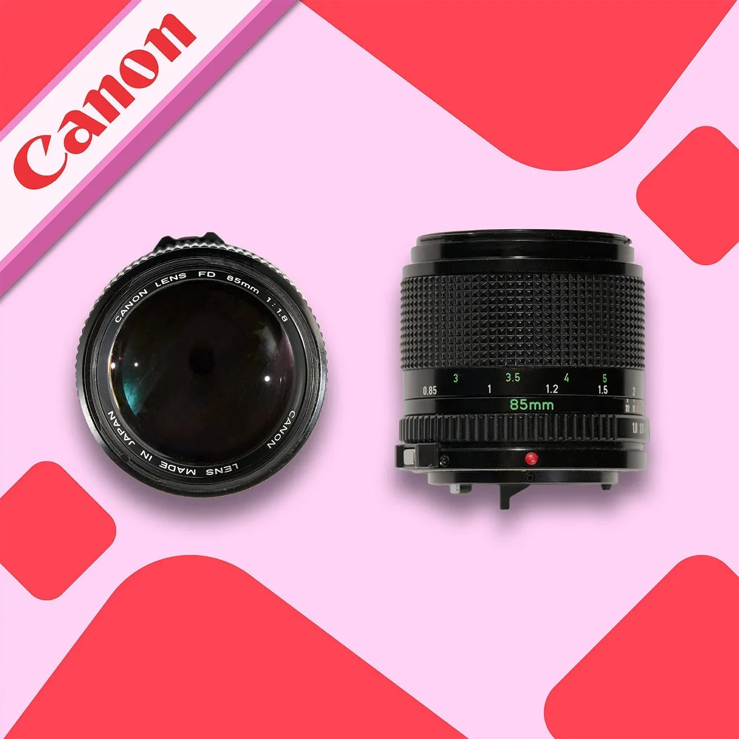 Canon 85mm f/1.8 FD Lens