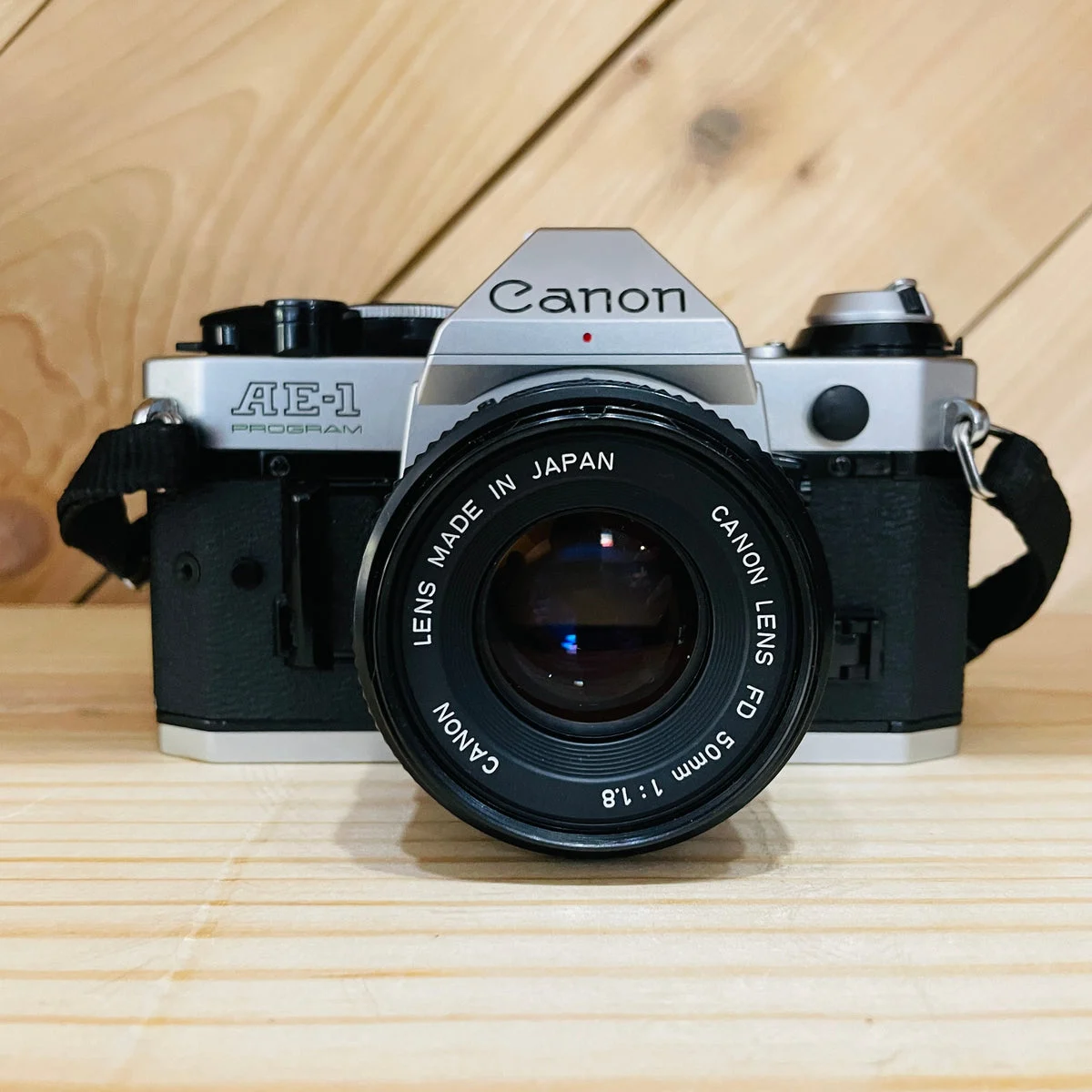 Canon AE-1 Program with 50mm f/1.8 lens S#3853147