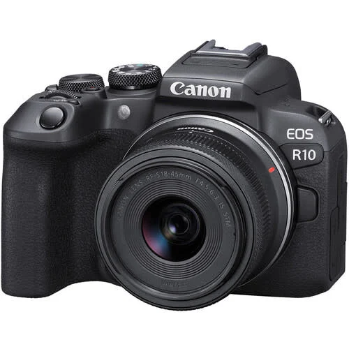Canon EOS R10 APS-C Mirrorless Camera w/ RF-S 18-45 Lens- R-Series
