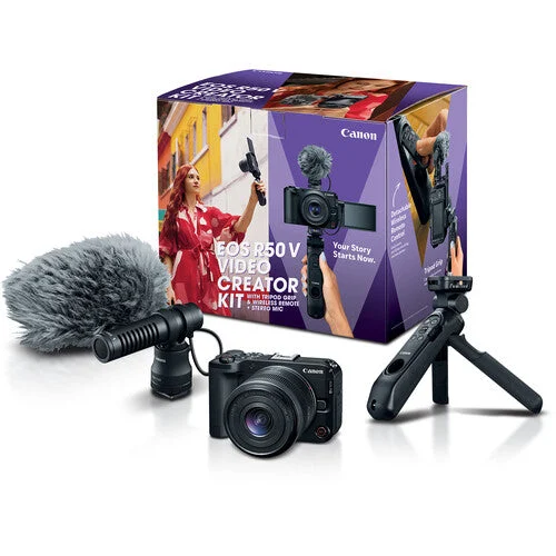 Canon EOS R50 V Mirrorless Camera with Video Creator Kit