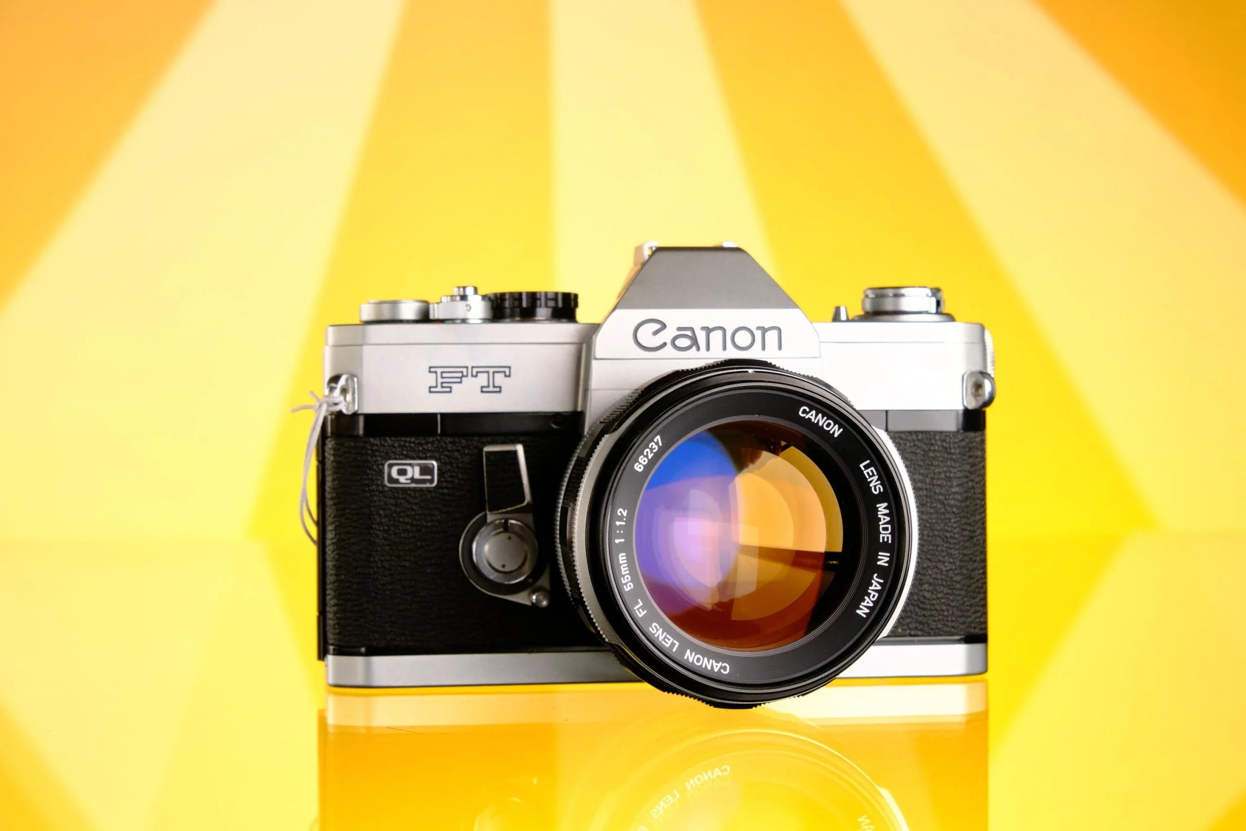 Canon FT 35mm SLR Film Camera + FL 55mm f/1.2 Lens Tested Working!