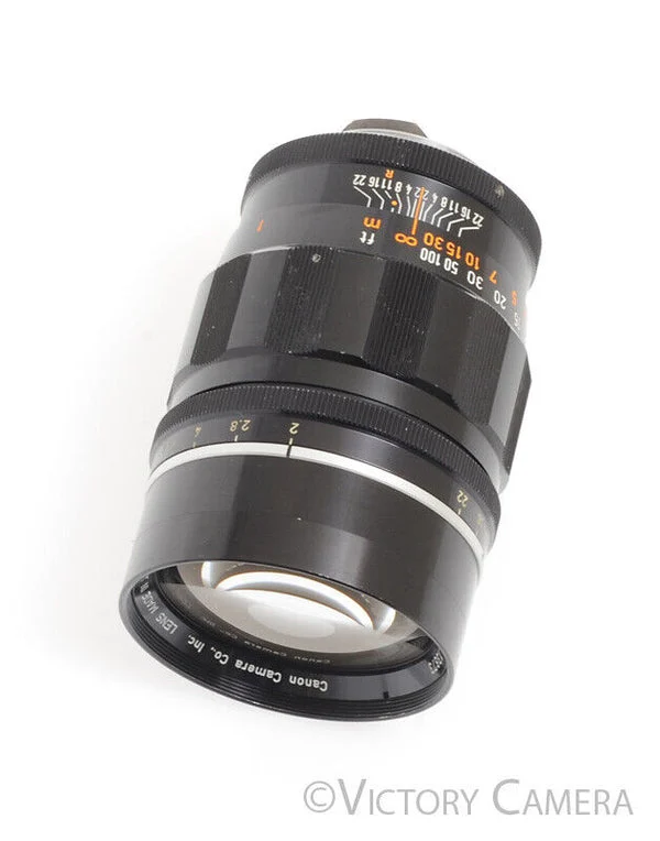 Canon LTM Leica Mount 100mm F2 Black Lens [EXC-]