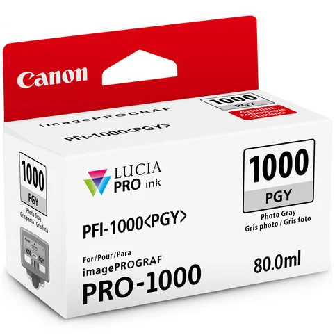 Canon PFI-1000 Lucia PRO Ink Tank - Photo Gray