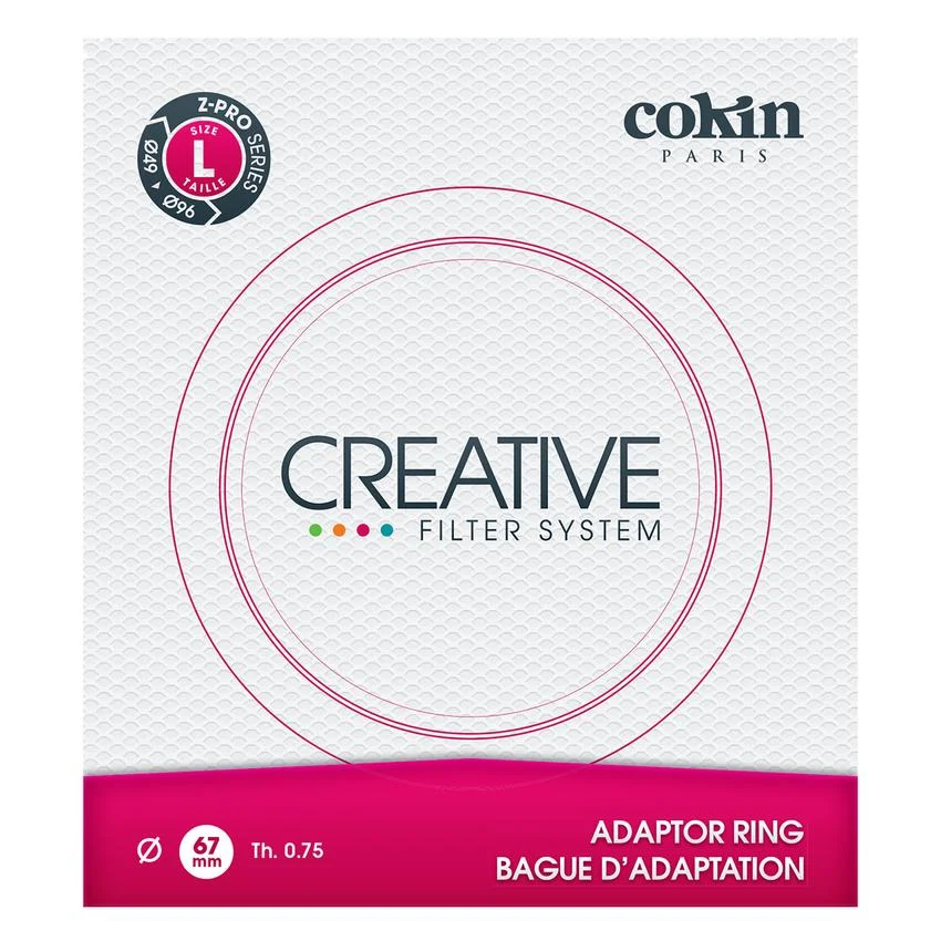Cokin 67mm Adaptor Ring for L (Z) series filter holder