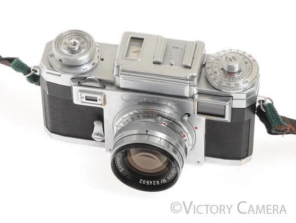 Contax IIIa 35mm Rangefinder Camera w/ 50mm f2 T Sonnar Lens -No Meter- [Good]