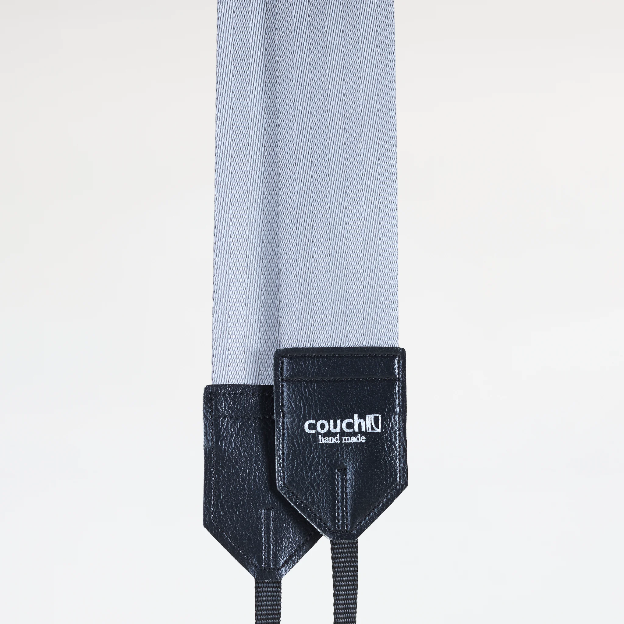 Couch Camera Strap | Recycled Industrial Silver Seatbelt