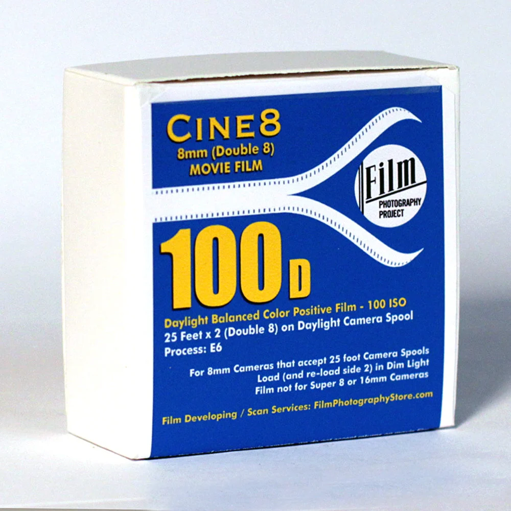 Double 8 Film - Cine8 Color Reversal 100d - (25 ft - 100 ISO)