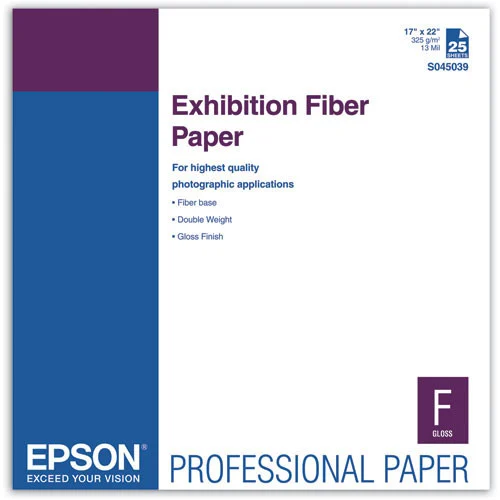 Epson Exhibition Fiber Paper - 17x22" 25 Sheets