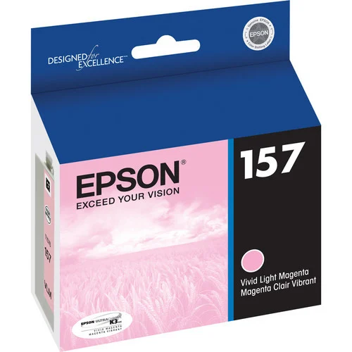 Epson T157 UltraChrome K3 Ink Cartridge - Vivid Light Magenta