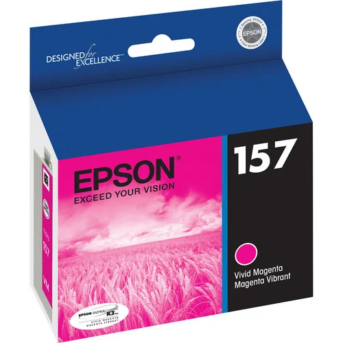 Epson T157 UltraChrome K3 Ink Cartridge - Vivid Magenta