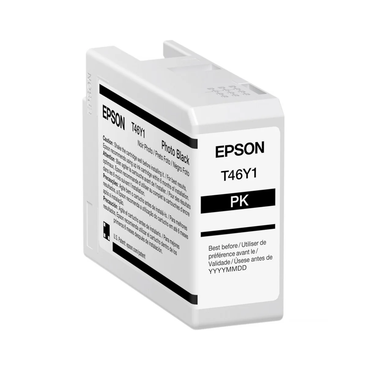 Epson T46Y1 UltraChrome Pro10 Photo Black Ink Cartridge for SureColor P900 Printer - 50mL