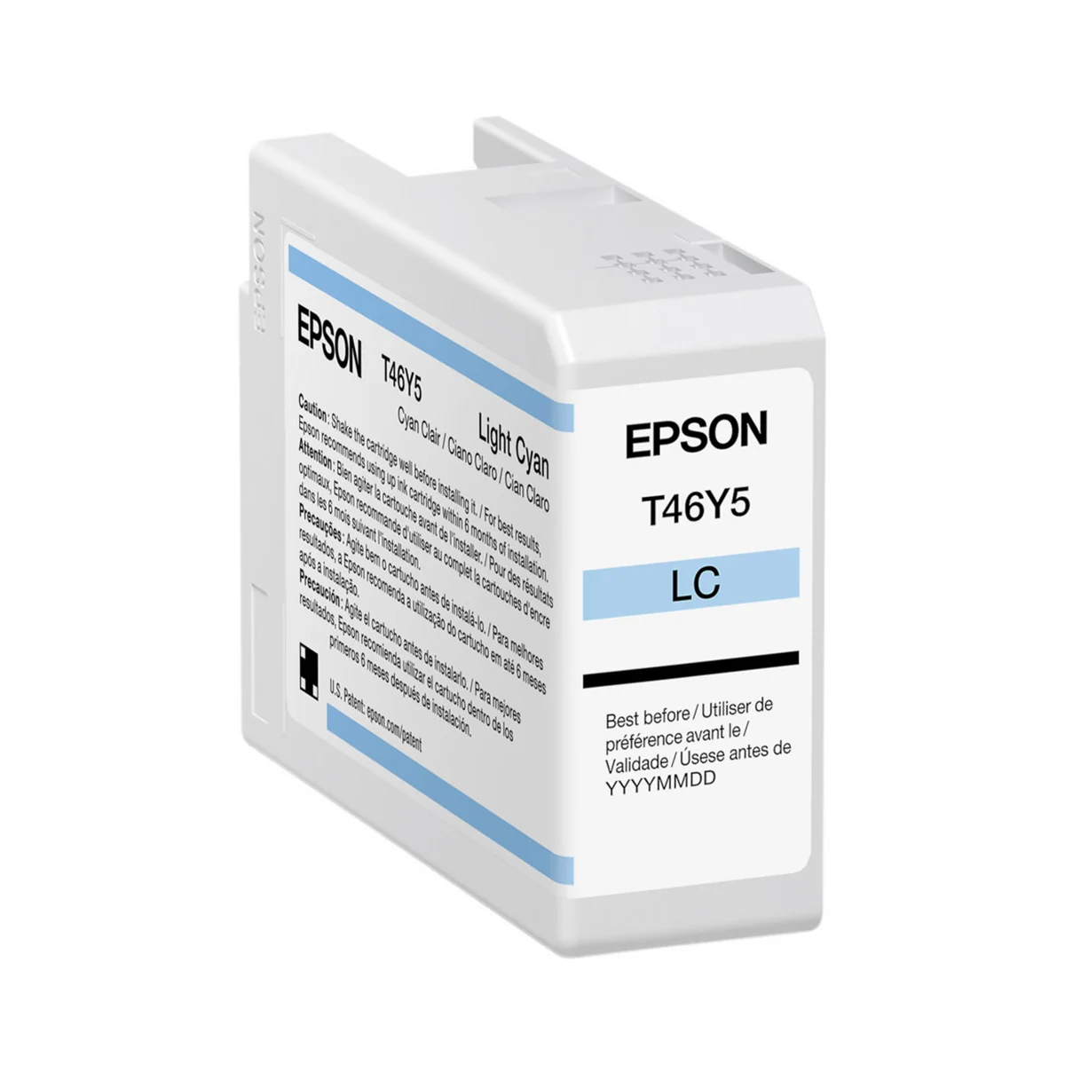 Epson T46Y5 UltraChrome Pro10 Light Cyan Ink Cartridge for SureColor P900 Printer - 50mL