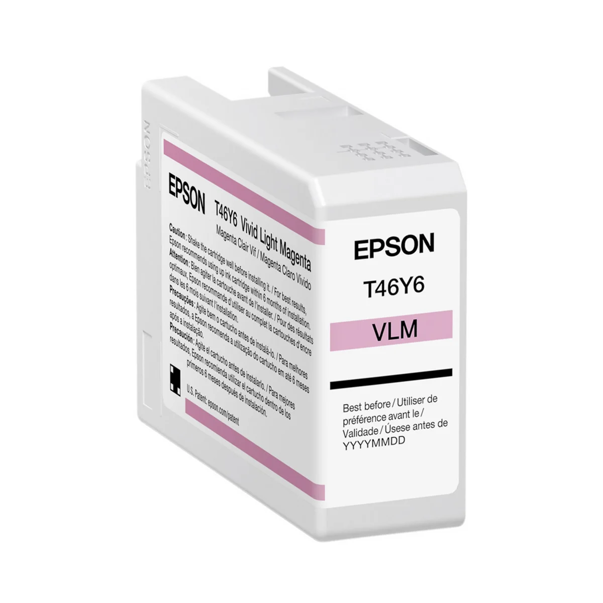 Epson T46Y6 UltraChrome Pro10 Vivid Light Magenta Ink Cartridge for SureColor P900 Printer - 50mL