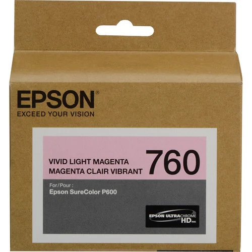 Epson T760 UltraChrome HD Ink Cartridge - Vivid Light Magenta