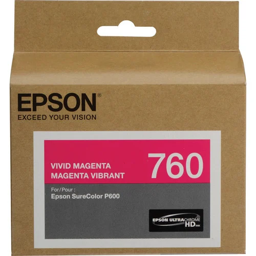 Epson T760 UltraChrome HD Ink Cartridge - Vivid Magenta