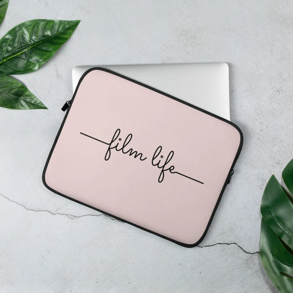 Film Life Cursive Laptop Sleeve