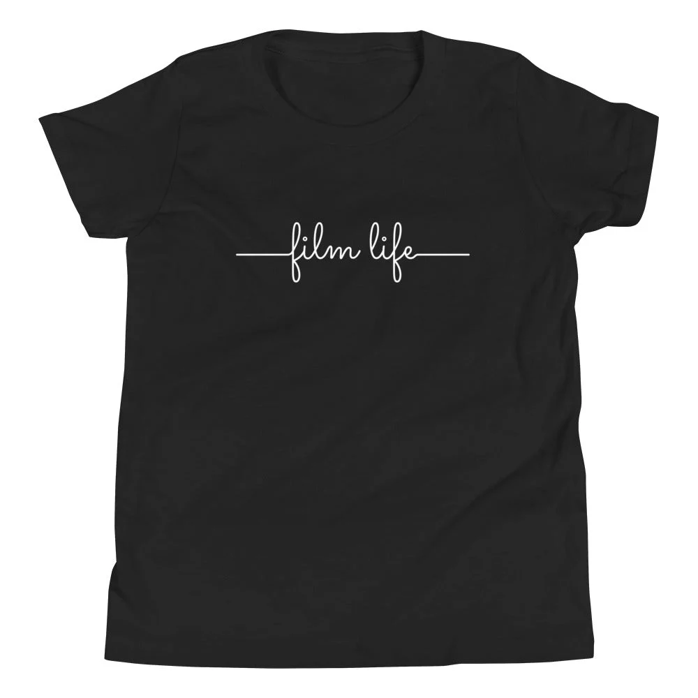 Film Life Cursive Youth Short Sleeve T-Shirt