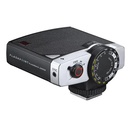 Flashpoint Flashback Junior Retro Camera Flash, Black