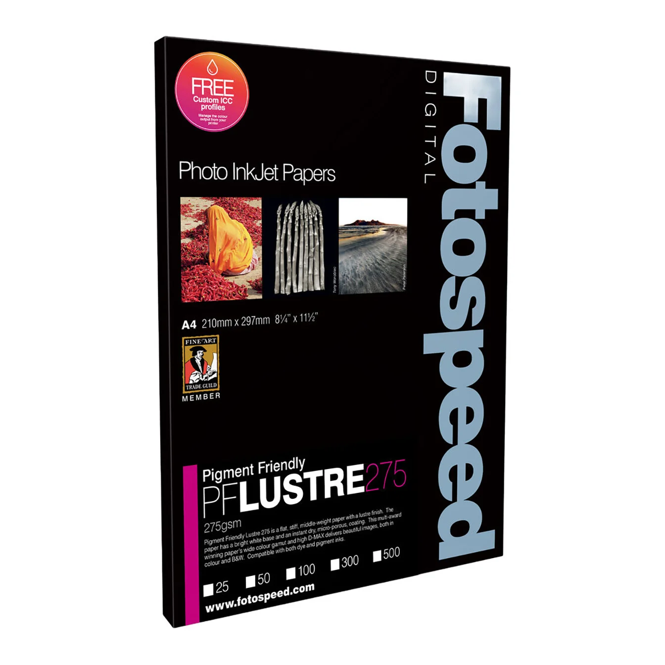 Fotospeed PF Luster Inkjet Paper (8 x 10″, 100 Sheets)