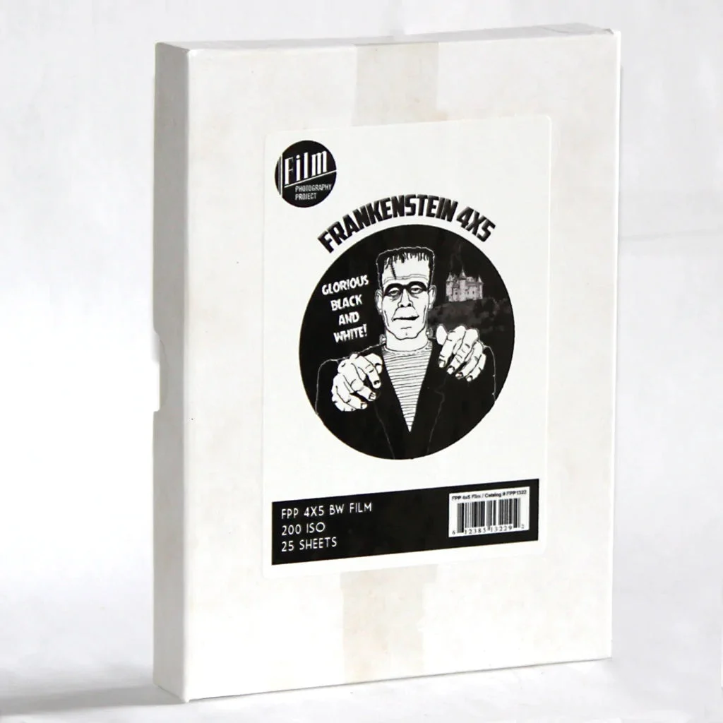 FPP Frankenstein 200 Black and White Negative Film - 4x5 - ISO 200 - 25 Sheets