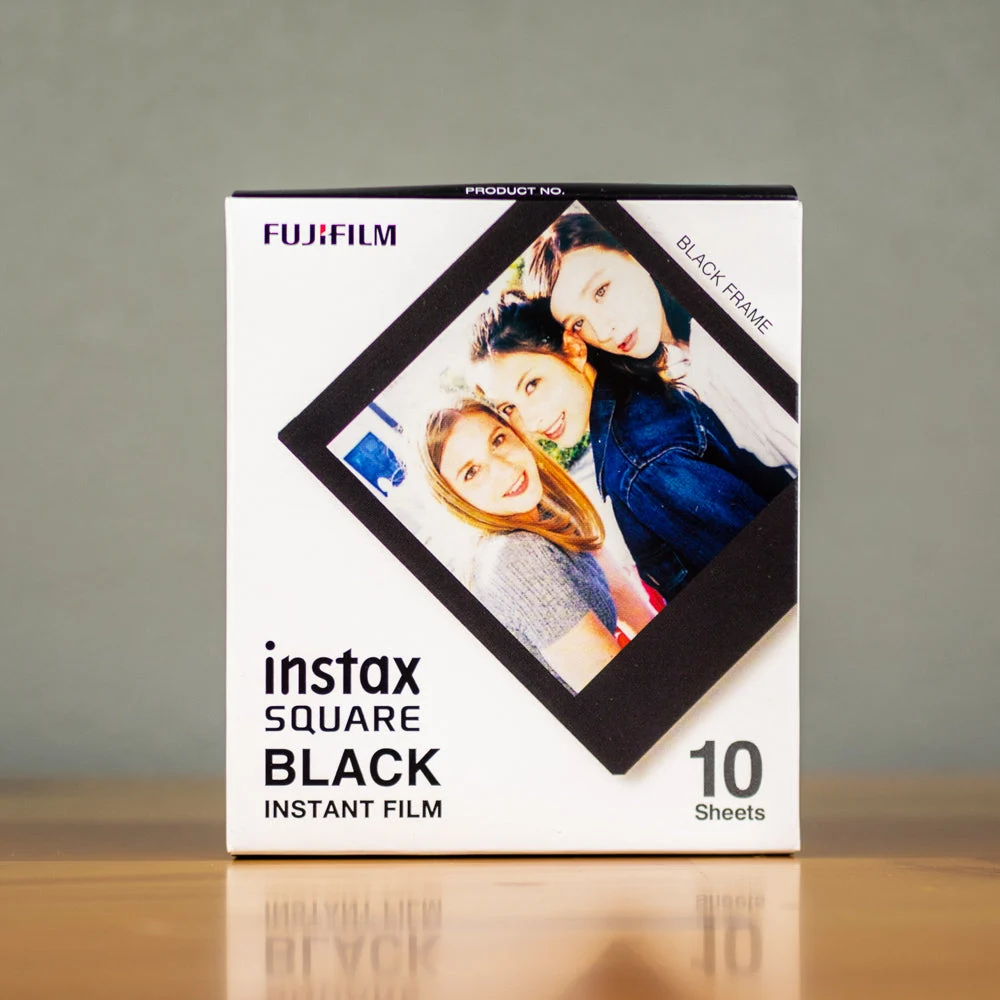 Fujifilm Instax Square Black Instant Film (10 Exposures)