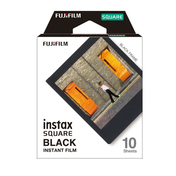 Fujifilm Instax Square Black Instant FilmPack - 10 Exposures