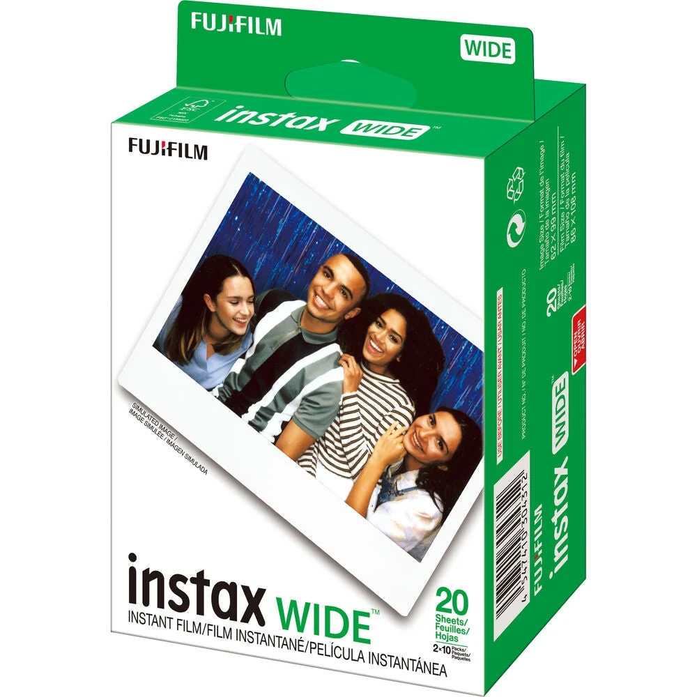 Fujifilm Instax Wide Instant Film - 20 Exposures