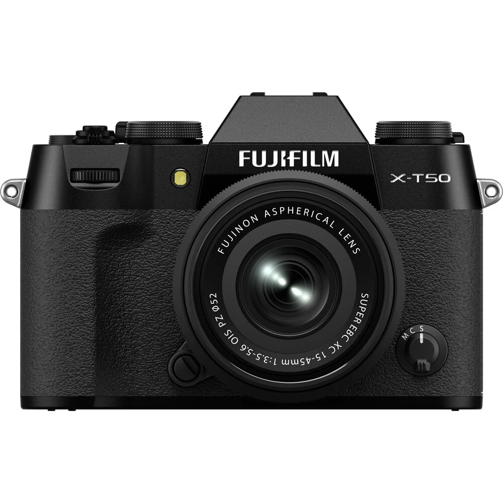 Fujifilm X-T50 with XC15-45mmF3.5-5.6 OIS PZ Lens Kit, Black