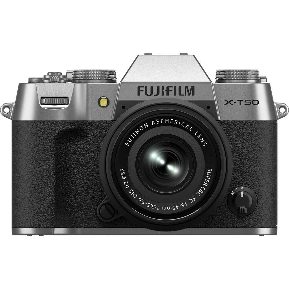 Fujifilm X-T50 with XC15-45mmF3.5-5.6 OIS PZ Lens Kit, Silver