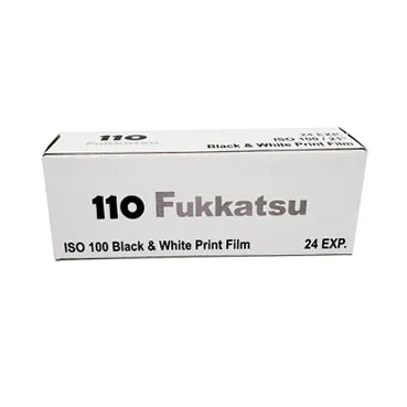 Fukkatsu 110 Black & White Print Film- Expired - ISO 100 - 24 Exposures - Single Roll