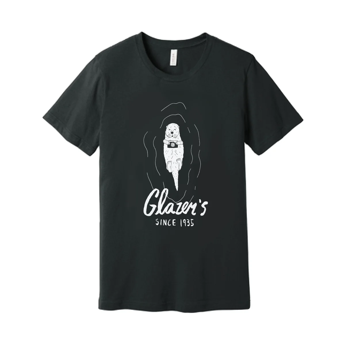 Glazer's Otter Camera T-Shirt Vintage Black - Medium