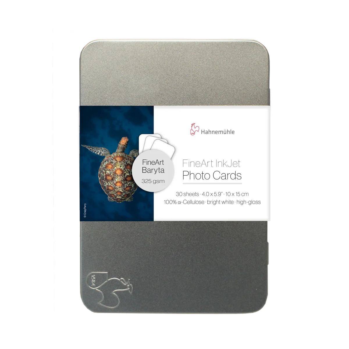 Hahnemühle FineArt Baryta Glossy FineArt Photo Cards in Tin Box, 325, 4" x 6" - 30 Cards