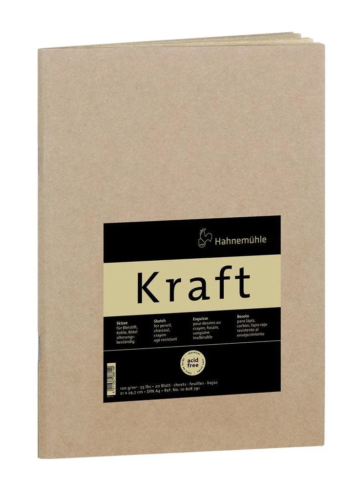 Hahnemühle Kraft Paper Sketch Booklet 8.27” x 11.69”