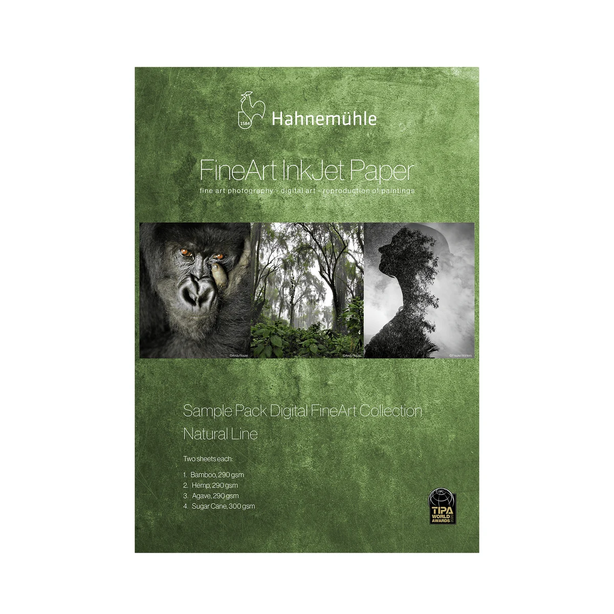 Hahnemühle Sample Pack Natural Line FineArt Inkjet Paper, 8" x 11" - 4 Qualities / 8 Sheets