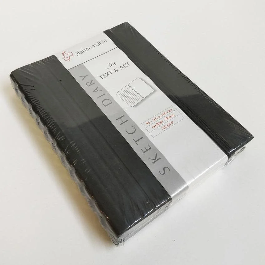 Hahnemühle Sketch Diary, 120gsm 4.13” x 5.83” - Black
