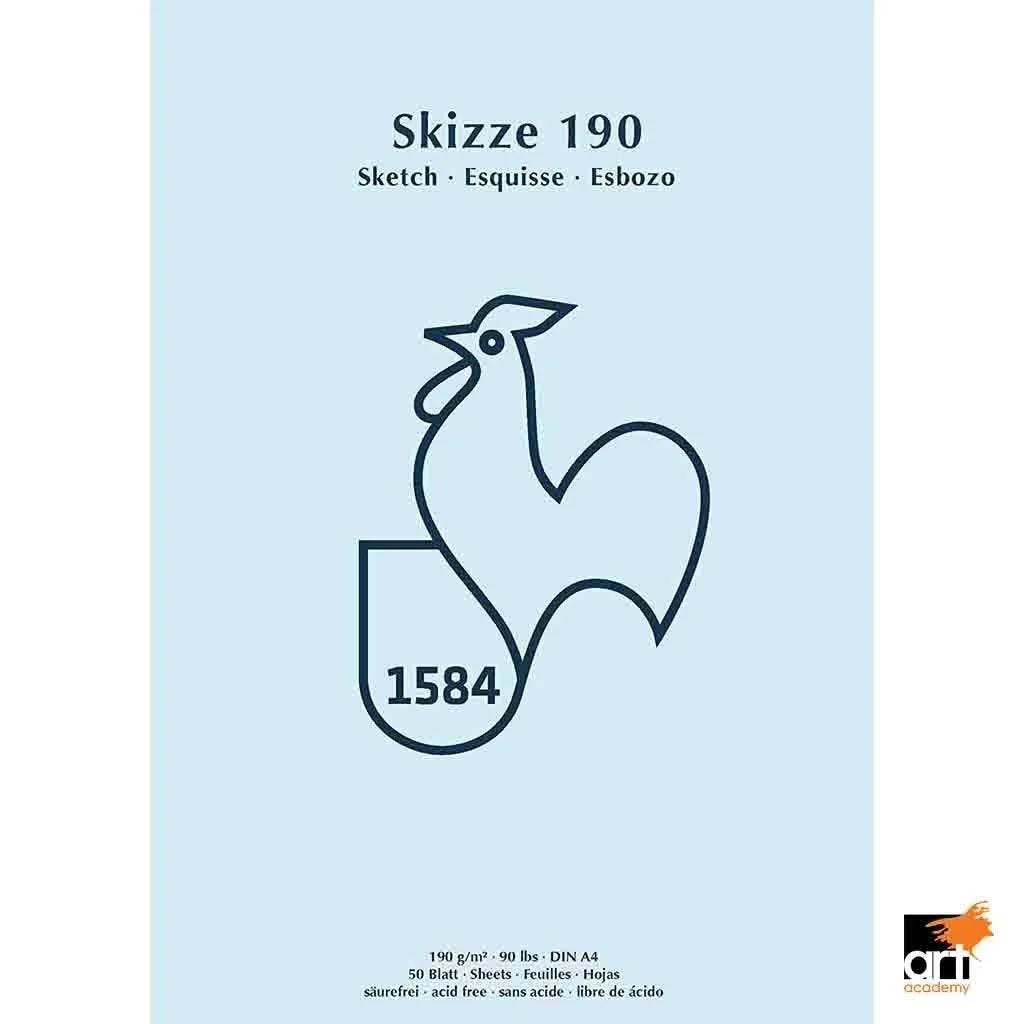 Hahnemühle Skizze Blue Rooster Pad 190gsm (A4) 8.27x11.69in