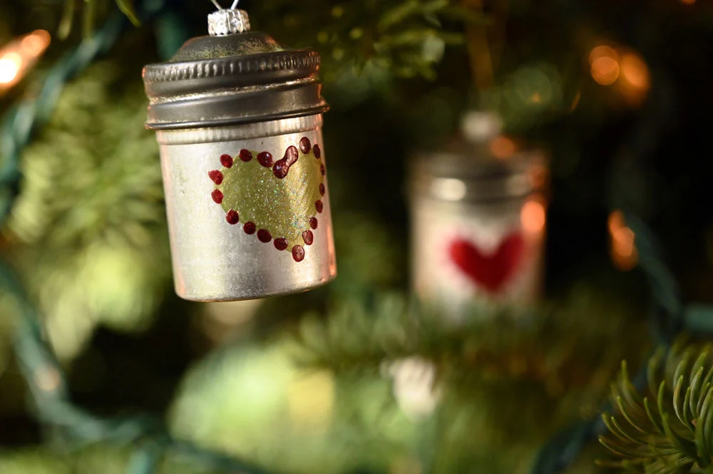 Hand Painted Vintage Film Ornament (single ornament from an artist edition of 50)