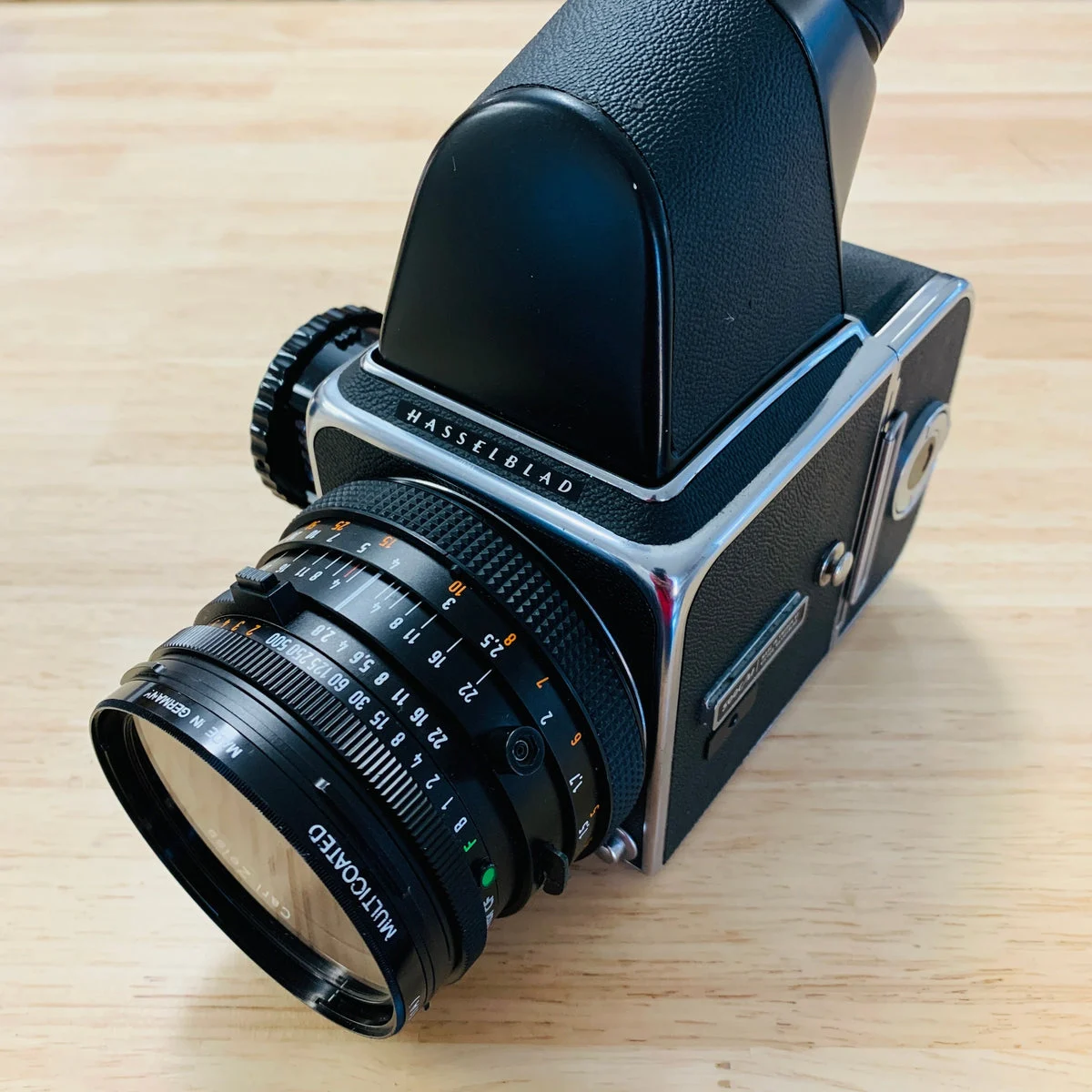 Hasselblad 500 C/M 80mm CF f/2.8 & 150mm CF f/4 Lens with A12 Back
