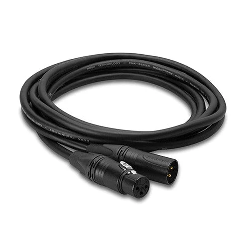 Hosa Technology 3-Pin XLR Male to 3-Pin XLR Female (20 Gauge) Ballanced Microphone Cable - 15’